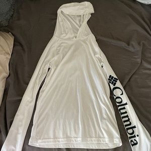 Columbia dry-fit long sleeve hooded fishing shirt